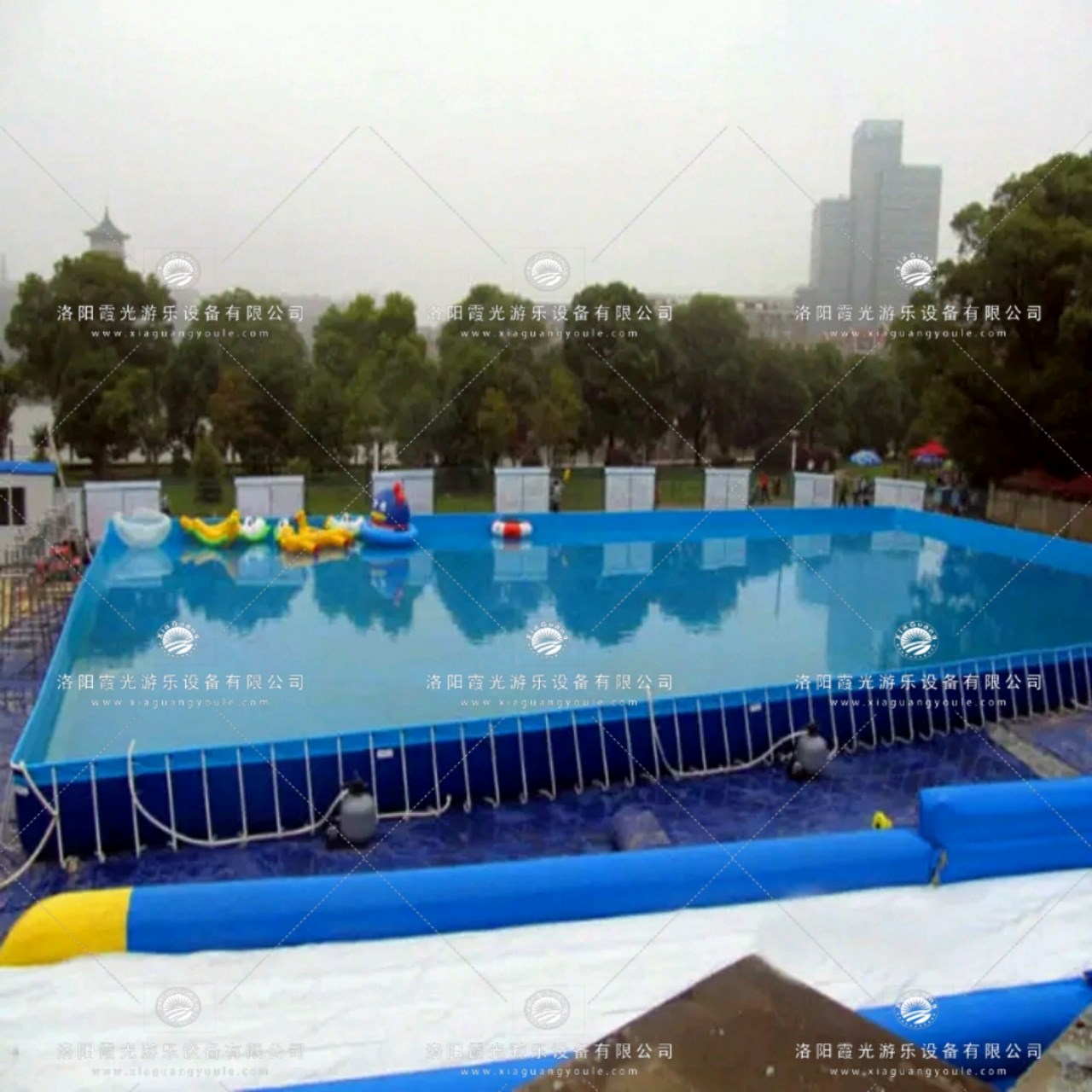 东明支架游泳池